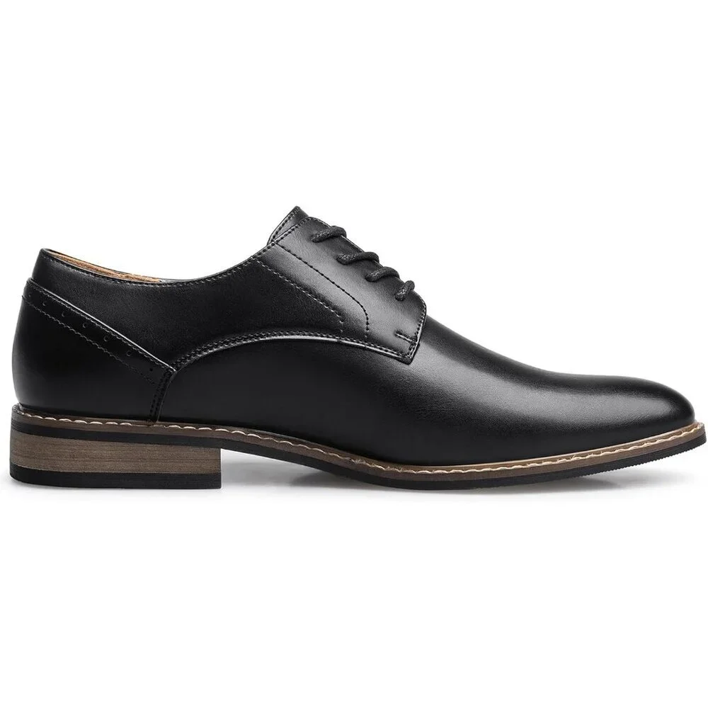 Men's Black Oxford Formal Dress Business Comfortable Classic Lace Up Shoes